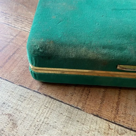 Vintage Velvet Mirrored Jewelry Box - Picture 4 of 8